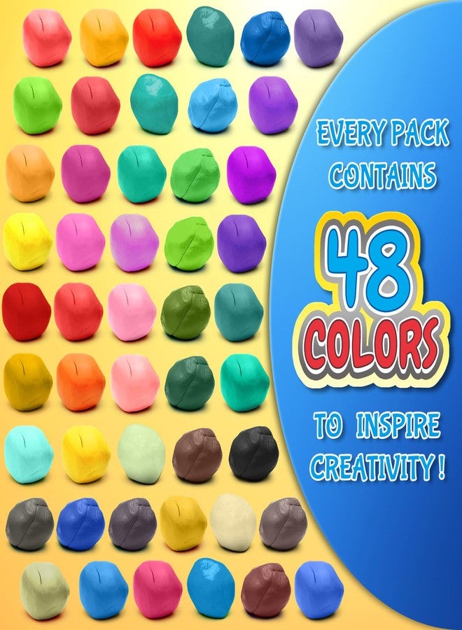 ESSENSON Magic Clay - Air Dry Clay 48 Colors, Modeling Clay for Kids with Tools, Soft & Ultra Light, Toys Gifts for Age 3 4 5 6 7 8+ Years Old Boys Girls Kids - Image 2